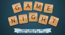 New activities this year! Game Night logo